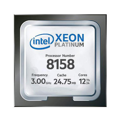 HP Xeon Platinum 8158 12-Core Processor 878706-B22 for Socket 3647 - 3.00GHz, 24.75MB L3 Cache - Server CPU
