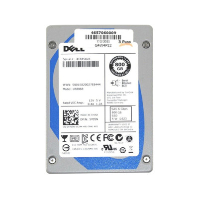 Dell 800GB MLC SAS SSD for PowerVault MD1220 MD3220 MD3620i, 2.5-inch, Read Intensive, 6Gbps Dell 800GB MLC SAS SSD for PowerVault MD1220 MD3220 MD3620i, 2.5-inch, Read Intensive, 6Gbps
