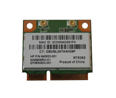 654602-001 - HP 300Mbps 2.4GHz 802.11n Mini PCIe Wireless Network Card