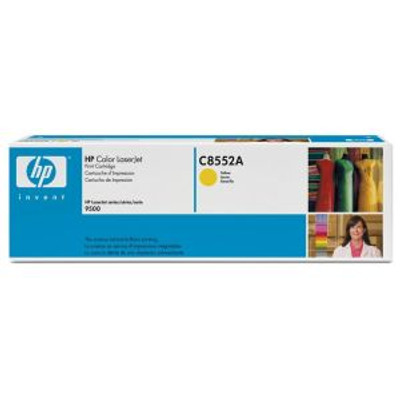 HP C8552A Yellow Toner Cartridge for Color LaserJet 9500 Series Printer - High-quality toner for vivid yellow prints