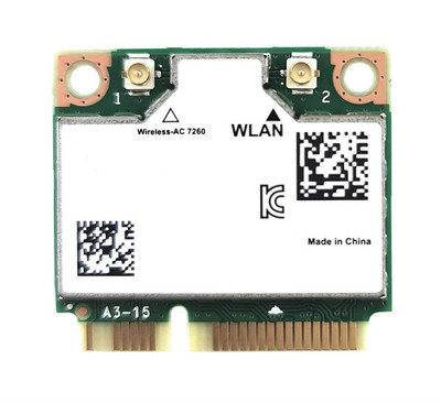 HP Intel 7260 802.11 a/b/g/n PCIe x1 NIC for F0U36AV, network interface card for HP servers