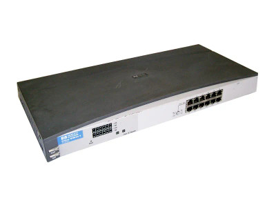 HP ProCurve 12-Port 10/100Base-T Ethernet Network Hub with RJ-45 Input Connectors for Networking Servers