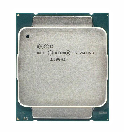 HP Intel Xeon E5-2680v3 12-Core Processor FCLGA2011-3 2.5GHz 30MB L3 Cache 9.6GT/s Compatible with HP Servers