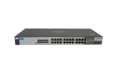 HP ProCurve 1800-24G Managed Ethernet Switch with 24 x 10/100/1000Base-T LAN ports, 2 x SFP, ideal for network setups