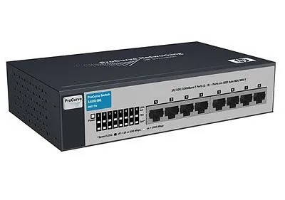 J9077A - HP 8-Port Gigabit RJ-45 Unmanaged Network Switch