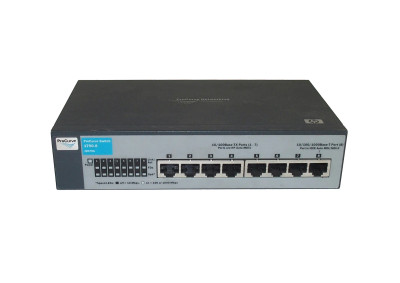 HP ProCurve 1700-8 Managed Layer-2 Gigabit Ethernet Switch, 7x 10/100Base-TX LAN, 1x 10/100/1000Base-T LAN RJ-45,