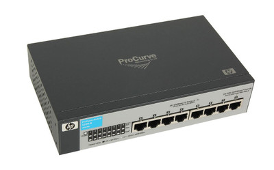 HP ProCurve 1700-8 Managed Layer-2 Gigabit Ethernet Switch for LAN, 7 x 10/100Base-TX, 1 x 10/100/1000Base-T, RJ-45