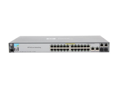 HP ProCurve E2520-24-PoE Ethernet Switch with 24 x 10/100Base-TX LAN, 2 x SFP, and 2 x 10/100/1000Base-T ports - ideal
