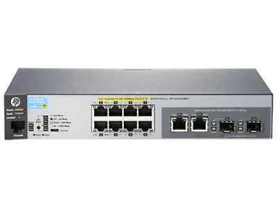 HP 2530-8G-PoE+ Switch with 10 Network Ports, 2 Expansion Slots, Rack-mountable, Layer 2 Supported