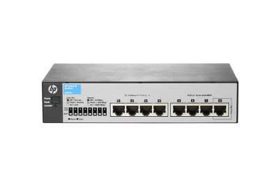HP J9800-61001 8 Ports RJ-45 Wall/Desktop/Rackmountable Ethernet Switch - Manageable, 10/100/1000Base-T - Compatible