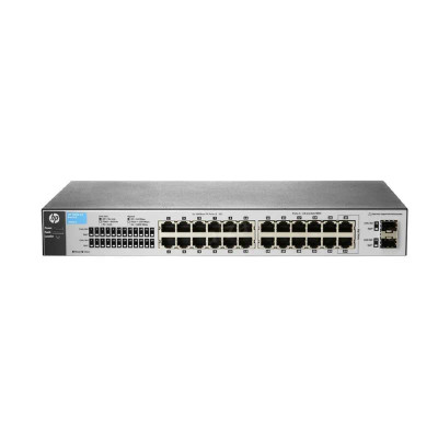 HP 1810-24 v2 24-Port RJ-45 Rack-Mountable Switch with 2x SFP Ports for Network Connectivity