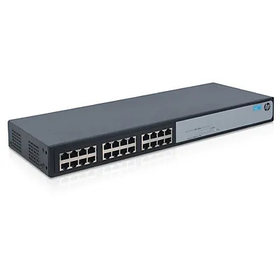 HP 1410-24-R 24-Port Fast Ethernet Switch RJ-45 10/100Base-T Unmanaged Layer 2 Rack-Mountable 1U - Ideal for small