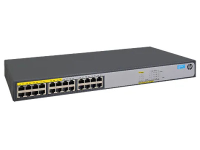 HP 1420-24G-PoE+124W Switch 24 Network Twisted Pair 1U Rack-mountable - Compatible with ProLiant DL360p Gen8 Servers