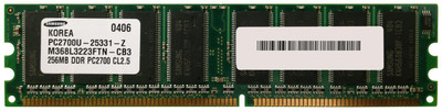 M368L3223FTN-CB3 - Samsung 256MB DDR-333 PC2700 Unbuffered Memory Module