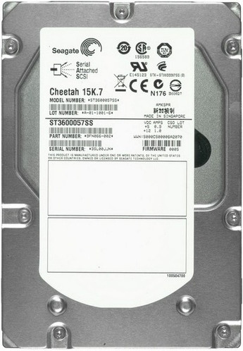 SEAGATE 9FN066-009 Cheetah 600gb 15000rpm Serial Attached Scsi (sas) 6gbps 3.5inch Form Factor 16mb Buffer Internal Hard Disk Drive