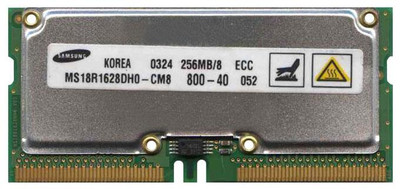 MS18R1628DHO-CM8CI - Samsung 256MB PC800 ECC 160-Pin SoRIMM Memory