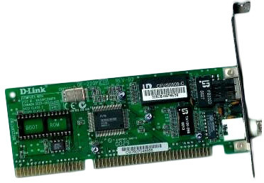D-Link DE-220PCT ISA Network Adapter for 10Base-T and 10Base-2 Ethernet, compatible with 1x RJ-45 and 1x BNC connectors