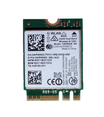 WPWWD - Dell WiFi 802.11a/g/n M.2 Bluetooth 4.0 Network Adapter