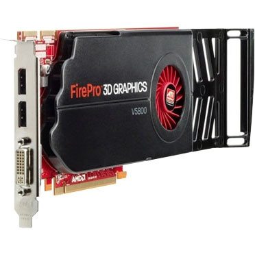 XU890AV - HP ATI FirePro V5800 1GB GDDR5 PCIe x16 Graphics Card