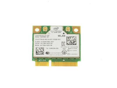 Y74H6 - Dell Wireless-N 7260 Mini PCI-E 300Mbps Bluetooth 4.0 WiFi Card