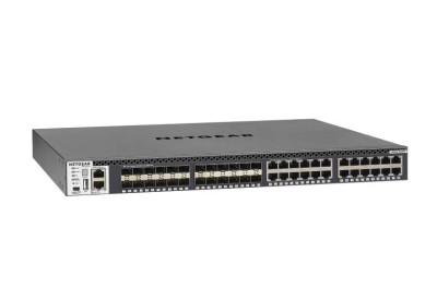 XSM4348S-100AJS - NetGear 24-Port 10/100 + 24-Port 10GbE Layer 3 Network Switch