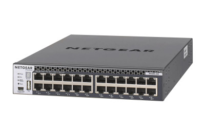 XSM4324CS-100AJS - NetGear 12-Port 10GBase-T 12-Port SFP+ Layer 3 Network Switch