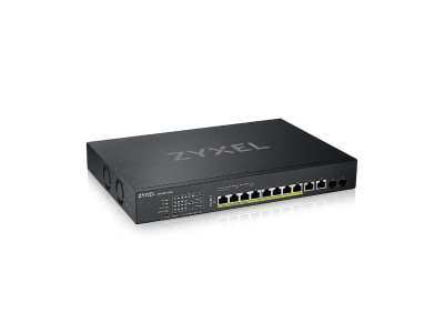 XS1930-12HP - ZYXEL XS1930-12HP - Ethernet Switch - 8 Ports - 2 Layer Supported - Modular - 375 W Power Consumption - Optical Fiber, Twisted Pair - Rack-mountable -