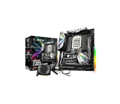 MSI MEG X399 Creation Desktop Motherboard TR4 AMD X399 Chipset - Compatible with AMD Threadripper CPUs MSI MEG X399 Creation Desktop Motherboard TR4 AMD X399 Chipset - Compatible with AMD Threadripper CPUs