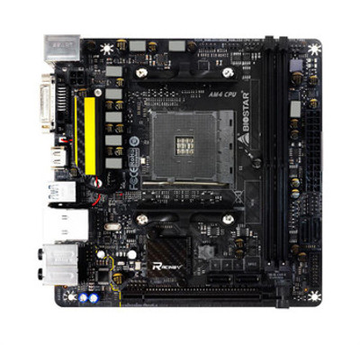 X370GTN - Biostar Socket AM4 AMD X370 Chipset AMD A-Series APU/ Ryzen Processors Support DDR4 2x DIMM 4x SATA3 6.0Gb/s Mini-ITX Motherboard (Refurbished