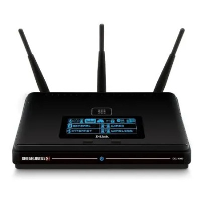 D-Link Xtreme N DGL-4500 Gaming Router, dual-band wireless router for gaming, compatible with gaming consoles and PCs.