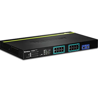 TPE-1620WS - TRENDnet 16-Ports Gigabit Web Smart PoE+ Switch 16 Ports Manageable 16 x POE+ 2 x Expansion Slots
