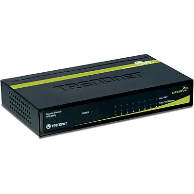 TRENDnet TEG-S80G 8-Port Gigabit Switch LAN RJ-45 GREENnet - Ideal for Fast Network Connections