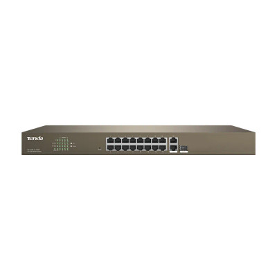 TEF1218P-16-250W - Tenda 16-Port Fast Ethernet 2-Port Gigabit PoE Smart Switch