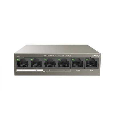 TEF1106P-4-63W - Tenda 6-Port 10/100M 4-Port PoE Desktop Switch