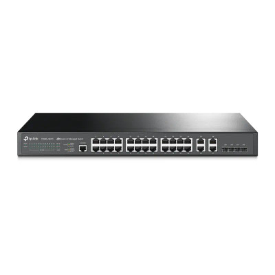 T2500-28TC - TP-Link 24-Port SFP 10/100Mbps 4-Port Gigabit L2 Managed Switch
