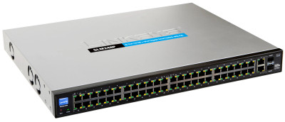 Linksys 48-Port Gigabit Ethernet Switch with PoE for LAN - SLM248P-G5 - Compatible with PoE devices