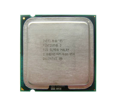 Intel Pentium D 915 2-Core 2.80GHz Processor for PLGA775 Socket - SL9DA1 - 800MHz FSB - 4MB L2 Cache - Computer CPU