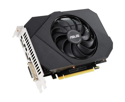 Asus Phoenix GeForce GTX 1650 Graphic Card 4GB GDDR6 mounted in gaming PC