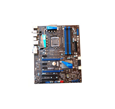 MSI P67A-GD65(B3) Desktop Motherboard ATX LGA-1155, 32GB DDR3, CrossFireX/SLI Support, 2 PCIe x16 Slots, USB 3.0, SATA
