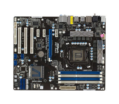 ASRock P67 Pro3 LGA 1155 Intel P67 Chipset ATX Motherboard for 3rd & 2nd Gen Processors, DDR3, 4x SATA2