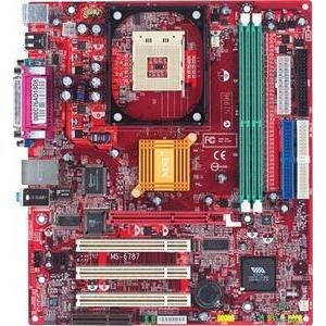 MSI P4MAM-V Desktop Board Socket 478 DDR SDRAM Compatible with Celeron, Celeron-D, Pentium 4 processors