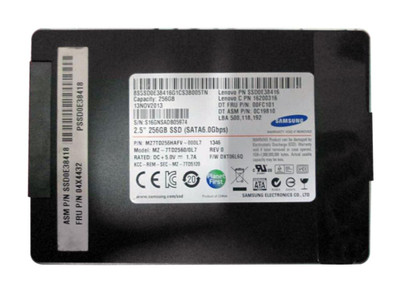 MZ7TD2560 - Samsung 256GB TLC SATA 6Gbps 2.5" SSD