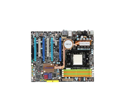 MS-7376-01S - AMD K9A2 Platinum Desktop Board Chipset ATX AM3 2600MHz, 1000MHz, 800MHz HT 8GB DDR2 SDRAM Ultra ATA/133 ATA-7 Serial ATA/300 Yes 7.1
