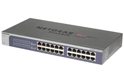 JGS524E-200AJS - NetGear 24-Port Gigabit Ethernet Rack-mountable Network Switch