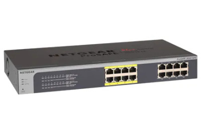 JGS516PE-100AJS - NetGear 16-Port Gigabit Managed PoE+ Network Switch