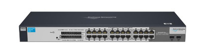 HP ProCurve 1800-24G Ethernet Switch 24x 10/100/1000Base-T LAN 2x SFP Managed - Ideal for network setups