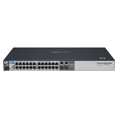HP ProCurve E2510-24 Managed Switch 24-Ports Fast Ethernet + 2x10/100/1000Base-T/SFP, 1U Rack-Mountable, Refurbished