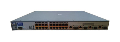 HP ProCurve Switch 2824 24-Port Ethernet Managed + 4 Mini-GBIC, J4903A#ACC, wall-mountable network switch for fast