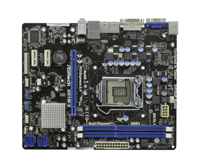 ASRock H61M S Micro-ATX Motherboard for LGA 1155 CPUs, DDR3 Support, 4x SATA2 Ports