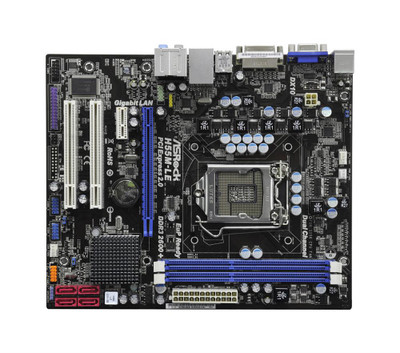 H55M LE - ASRock Socket LGA 1156 Intel H55 Chipset Core i7 / i5 / i3 / Pentium G6950 Processors Support DDR3 2x DIMM 4x SATA2 3.0Gb/s Micro-ATX Motherboard